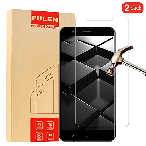  2-Unidades  Elephone P8 Mini Protector de Pantalla  PULEN Vidrio Cristal Templado Vidrio Templado  EASY-INSTALL alas  2 5d Borde redondo con 9H Dureza  Alta Definicion  Garant  a de por vida  Tempered glass Screen Protector