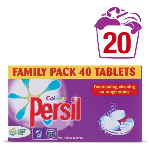 Preisvergleich Produktbild Persil Farbe Tablets 20 Wash 2x1.2kg