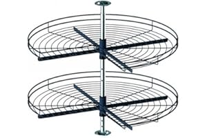 REJS THREE QUARTER KITCHEN CABINET 270 DEGREE CORNER CAROUSEL (Ø750, GRAPHITE)