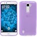 Produktbild PhoneNatic Case für LG K10 Hülle Silikon lila transparent + 2 Schutzfolien