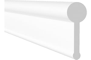 HNNHOME Soft Shower Screen Seal Strip for Folding Doors (1.2 Meter, White)