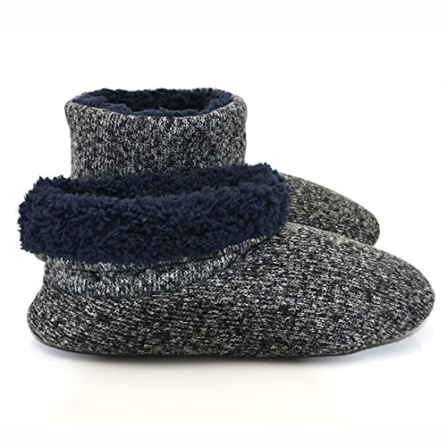mens fleece lined slipper boots