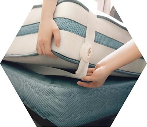 Sheetlock Bed Sheet Fasteners LARGE Fits Full, Queen and king beds - Keep The Sheet Taut & In Place – Easy To Install Grippers – Hidden From View -Works For All Bed Types (LARGE)