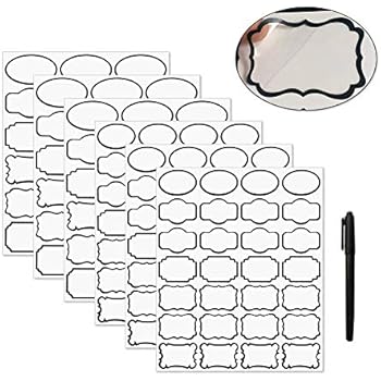 Etichette Adesive Nere 75x25 Mm - 160 Pezzi, Impermeabili, Scrivibili, Per Marmellate E Indirizzi - Foto 11