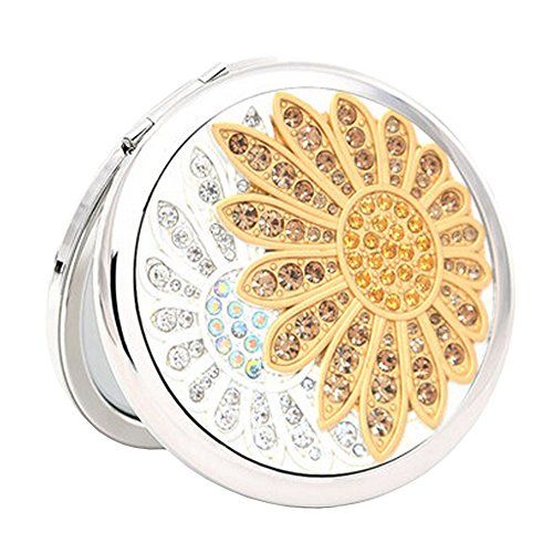 Lovely Make-up Mirror Beauty Stylish Two-Sided Cosmetic Mirror Sunflower