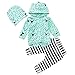 Produktbild togel Säuglings Baby Jungen Mädchen Langarm Tierdruck Tops + Hosen + Hut Outfits Kleidung Jungen Mädchen Weihnachten Kurzarm kindermode babysachen kinderkleidung kaufen Baby-Anzug