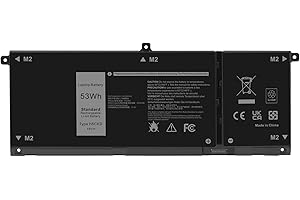 ASUNCELL 15V/53Wh H5CKD Batterie d'ordinateur Portable pour Dell Latitude 3410 3510, Vostro 5300 5301 5401 5402 5501 5502, Inspiron 5300 5301 5401 5402 5408, Inspiron 5400 5406 7405 7300 7306 Silver