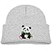 Produktbild KKAIYA Panda Cute Beanie Cap Knit Hat Toddler Gray