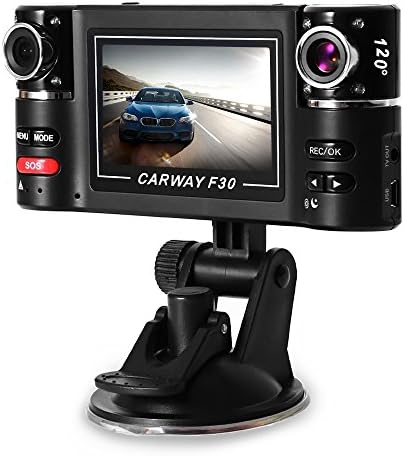 NEWBEN Car DVR Dash Accident Camera with Night Vision, F30 2.7inch Dual Lens 1280 x 720 TFT LCD display Video Recorder with SOS Emergency Button