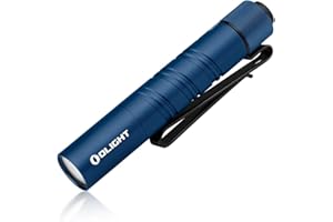 OLIGHT I3T 2 EOS LED Linterna Llavero,Mini Linterna,Antorcha Pequeña Luz Portátil de Alta Potencia,200 Lúmenes,con 2 Modos de Luz,Batería AAA Alkaline Incluida(Azul)