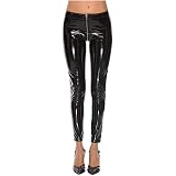 Donna Pantaloni Pelle Semplice alla Vernice Eleganti Moda Stile Leggins  Elastico Skinny con Cerniera Fashion Cocktail Party Pantaloni A Matita  Pantaloni per Donna Rossi : Amazon.it: Abbigliamento