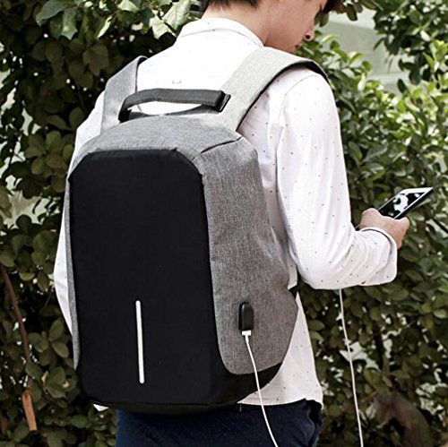 Laptop Rucks  cke  USB Outdoor Rucksack  Wasserabweisend Multifunktionsrucksackmit USB-Ladeanschluss und Anti-Diebstahl Design  Geeignet f  r Campus R