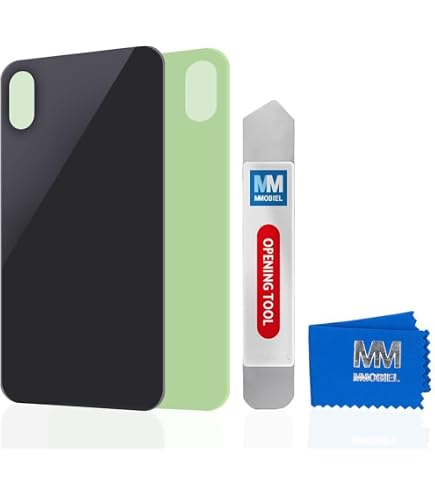 Vitre Arrière Compatible IPhone XS Max (et Modèles Similaires) - Grise - Neuf