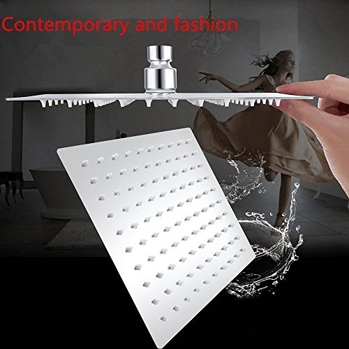 MASCARELLO® 8 “ Quadrat Edelstahl Regen Duschkopf Niederschlag Badezimmer Top Sprayer Neu - 4