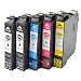 Produktbild 5x Drucker Patronen VKD für Epson PK 29 XL Expression Home XP 235 XP 245 XP247 XP332 XP342 XP345 XP 432 XP435 XP442 NEU