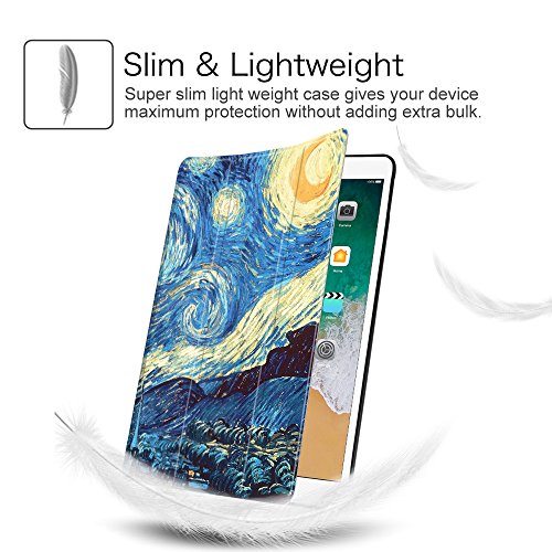 Fintie iPad Pro 10.5 Zoll Hülle – Ultra Schlank Superleicht Ständer Slim Shell Case Cover Schutzhülle Tasche mit Auto Schlaf / Wach Funktion für Apple iPad Pro 10,5″ Zoll Display 2017 Neue Modell, Sternennacht - 2