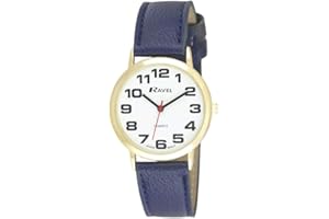 Ravel - Reloj Unisex de Correa de fácil Lectura con números Grandes
