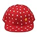 Bigood Kids Hip-Hop Flat Visor More Stars Snapback Baseball Cap Sun Hat Red
