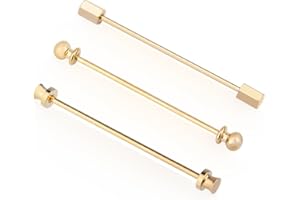 Wynameleri Multi-Pcs Tieclips Set for Men Tie Bar Clip Set for Regular Ties Necktie Wedding Business Clips with Box, Father's Day pre-sent, Silver Tie Bar & Gold Tie Clip for Men