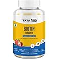 Tata 1mg Biotin Gummies (Pack Of 1, Strawberry Flavour, 30 Gummies)