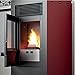 Produktbild Eva Calor Pelletofen Evacalor Rita, 9 kW, Rot, Produktnummer: 901647700