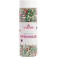 Tastycrafts Vermicelli Sprinkles for Cake Decoration, 100 gm | Edible cake Decorating items | Sprinkle for cake, cupcake, cookies, brownies | Cake Topper Decor - Green, Red, & White