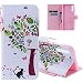 Produktbild HMTECH Galaxy A70 Hülle,Samsung Galaxy A70 Handyhülle Bunter Wunschbaum Flip Case PU Leder Cover Magnet Schutzhülle Ständer Handytasche für Samsung Galaxy A70,KT Color Wishing Tree