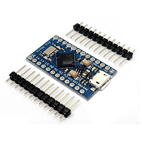KOOKYE Pro Micro ATmega32U4 5V 16mhz row módulo de tabla de 2 pines para arduino Leonardo sustituir la ATmega328 arduino Pro Mini