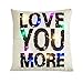 Price comparison product image Ninasill Pillow Cover, x10E6 x 10E6; Hot Sale ! Exclusive Happy Valentine Pillow Cases Linen Sofa LED Cushion Cover Home Decor Pillow Case (A)