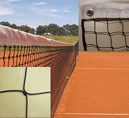 Redes Deportivas On Line Red de Tenis Sencilla. PE 2 mm Ø Alta tenacidad. Calidad Profesional