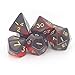 Produktbild Oblivion Set, 7 Polyhedron Würfel D4 D6 D8 D10 D12 20 D00) rot