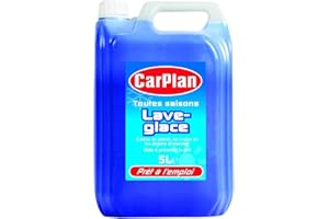 CarPlan Lave-Glace Toutes Saisons 5L – Prêt à l’Emploi | Nettoie & Dégraisse | Anti-Givre, Anti-Filme, Action Rapide | Usage Hiver & Été