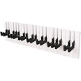 GMMH DuNord Porte-Manteaux 16 patères Motif Piano Noir/Blanc