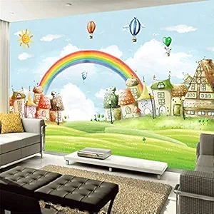 Decor Production Cartoon Theme PVC Vinyl Self Adhesive Kids Wallpaper(3x4 Feet, Design no. kids-wallpaper-pt09)