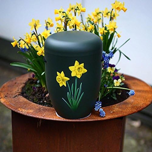 Biodegradable Cremation Ashes Urn - Adult Size - Floral Design - LET BLOSSOMS SPEAK