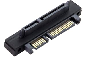 CHENYANG CY SATA 22 broches 7+15 mâle vers SATA 22 broches femelle Adaptateur convertisseur convertisseur coudé 90 degrés