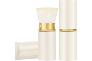 Falliny einziehbare Foundation Make-up Pinsel, Reise Kabuki Pulver Pinsel Tragbare flüssige Foundation Sonnenschutzbürste mit Abdeckung für Mischflüssigkeit, Bronzer