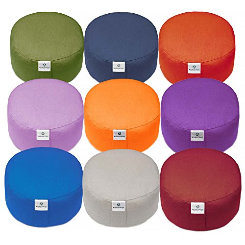 Rondo-Kissen »Sheela« / Klassisches Yoga Meditationskissen bzw. Yogakissen / 100% Baumwolle / 29 cm x 15m / In vielen wunderschönen Farben erhältlich - 5