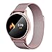 Produktbild WOSOSYEYO Smart Watch für Damen Herren Wasserdichte Touchscreen Smartwatch mit Herzfrequenz für iPhone und Android Phones (Rose Gold)