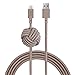 Price comparison product image Native Union NIGHT Cable - 10ft Ultra-Strong Reinforced [Apple MFi Certified] Lightning to USB Charging Cable with Weighted Knot for iPhone/iPad (Taupe)