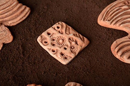 Beautiful handmade designer DIY clay pendant ceramic blank for jewelry making