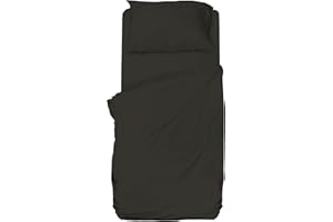 hermet Winner Microfibre Single Sheet, Graphite Complete Bed Set, Top Sheet, Fitted Sheet, Pillowcase, Winner