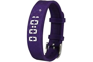 Purple Pivotell Vibratime: Vibrating Pill Reminder Alarm Watch - with up to 12 Daily Alarms - Rechargable (USB Charger Included)