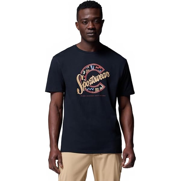 Columbia Herren Basic Logo T-Shirt - 100% Baumwolle Regular Fit