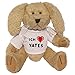 Produktbild Plüsch Hase mit T-shirt mit Aufschrift Ich liebe Yates (Vorname/Zuname/Spitzname)