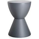 Kartell Prince Aha Sgabello, Grigio, 30 x 30 x 43 cm