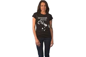 Fleetwood Mac T Shirt Rumours Band Logo Official Womens Skinny Fit Black