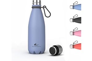 Daikoku Botella Agua Acero Inoxidable - Botella Termica 350ml - Bebidas Frías 24 Horas y Calientes 12 Horas - Botella Agua Antigoteo - Doble Pared Libre de BPA - Azul