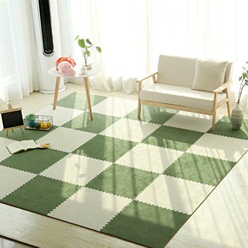 Decorative rugs,Foam mats Children Tatami Bedroom Suede Stitching Environmental protection Game blanket Crawling mat-AJ