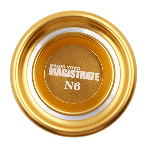 Authentic Magicyoyo N6 Magistrate Unresponsive Yo-Yos with Glove & Bag & 5 Strings, Aluminum, Professional Toy Children Girl Boy Gifts, Gold